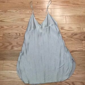 Silk light silver grey camisole